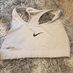 White Nike Sports Bra Small
